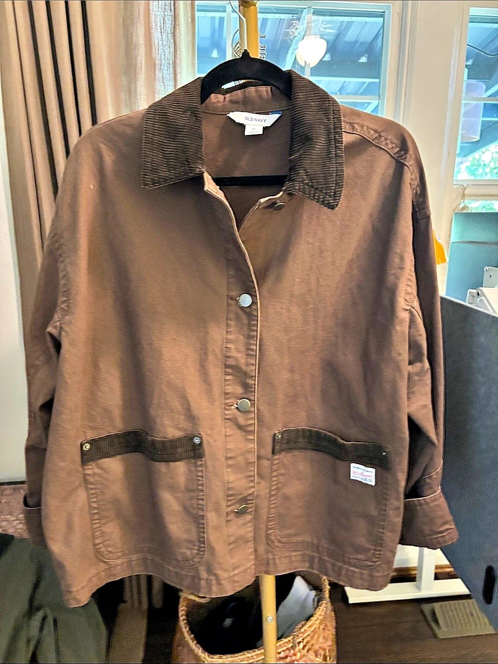 Old Navy Workwear chore coat women's Brown XL